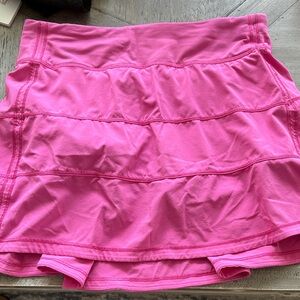 Lululemon size 4 Pink Athletic Skort skirt pace rival